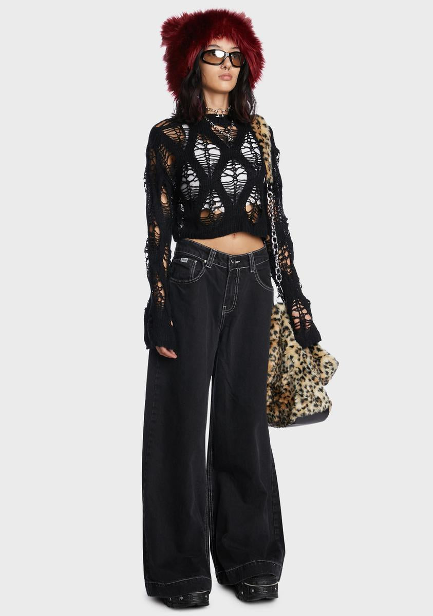 Charcoal Sweeper Jeans