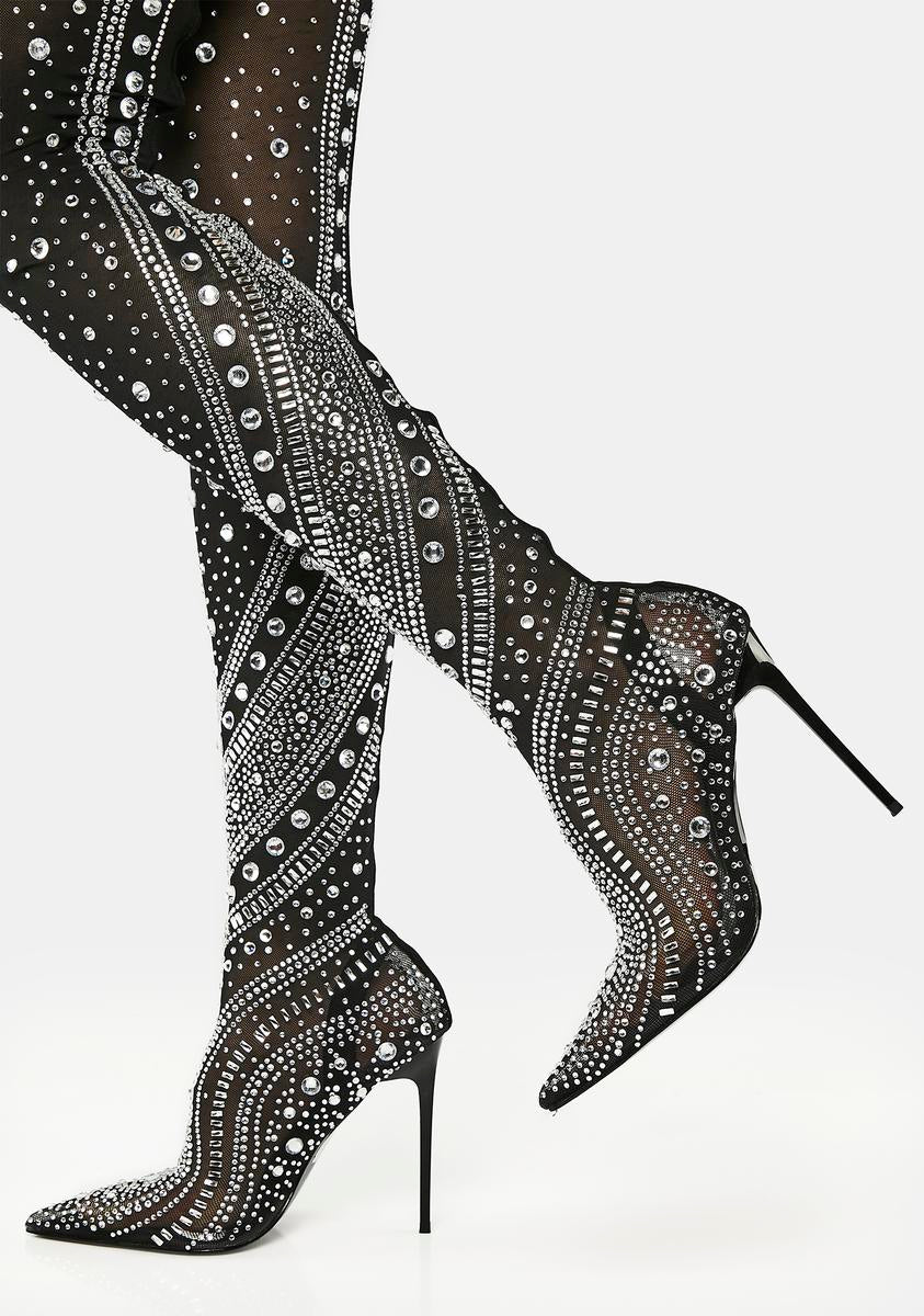 Roxy Thigh High Stiletto Boots