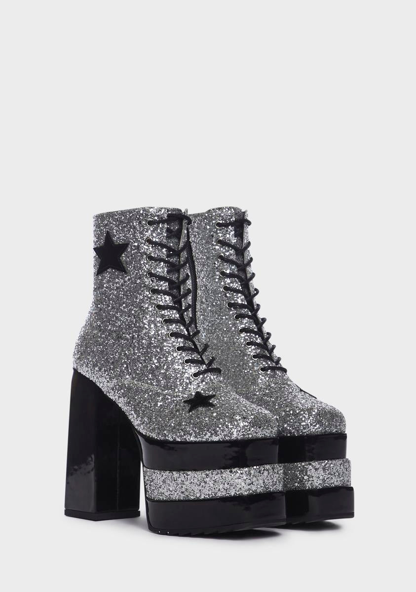 Keep Shining Glitter Boots