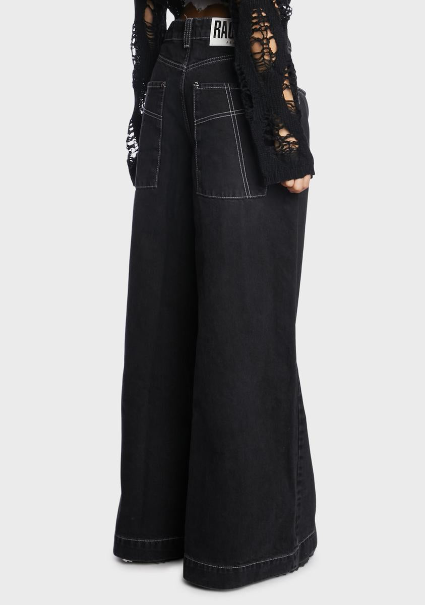 Charcoal Sweeper Jeans