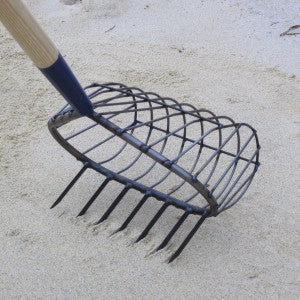 R.A. RIBB COMPANY STAINLESS 7 TOOTH RECREATIONAL BASKET RAKE NO 14