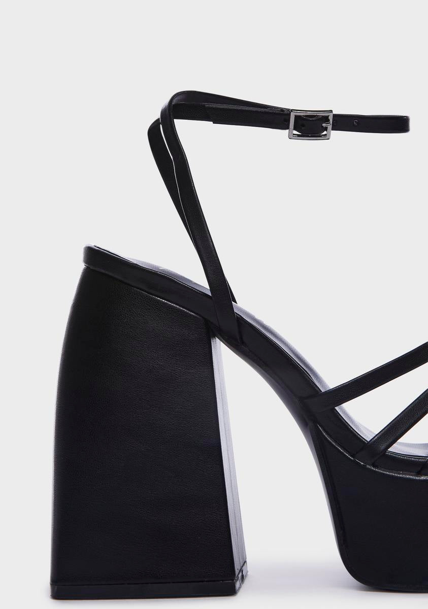 On The Dance Floor Platform Heels