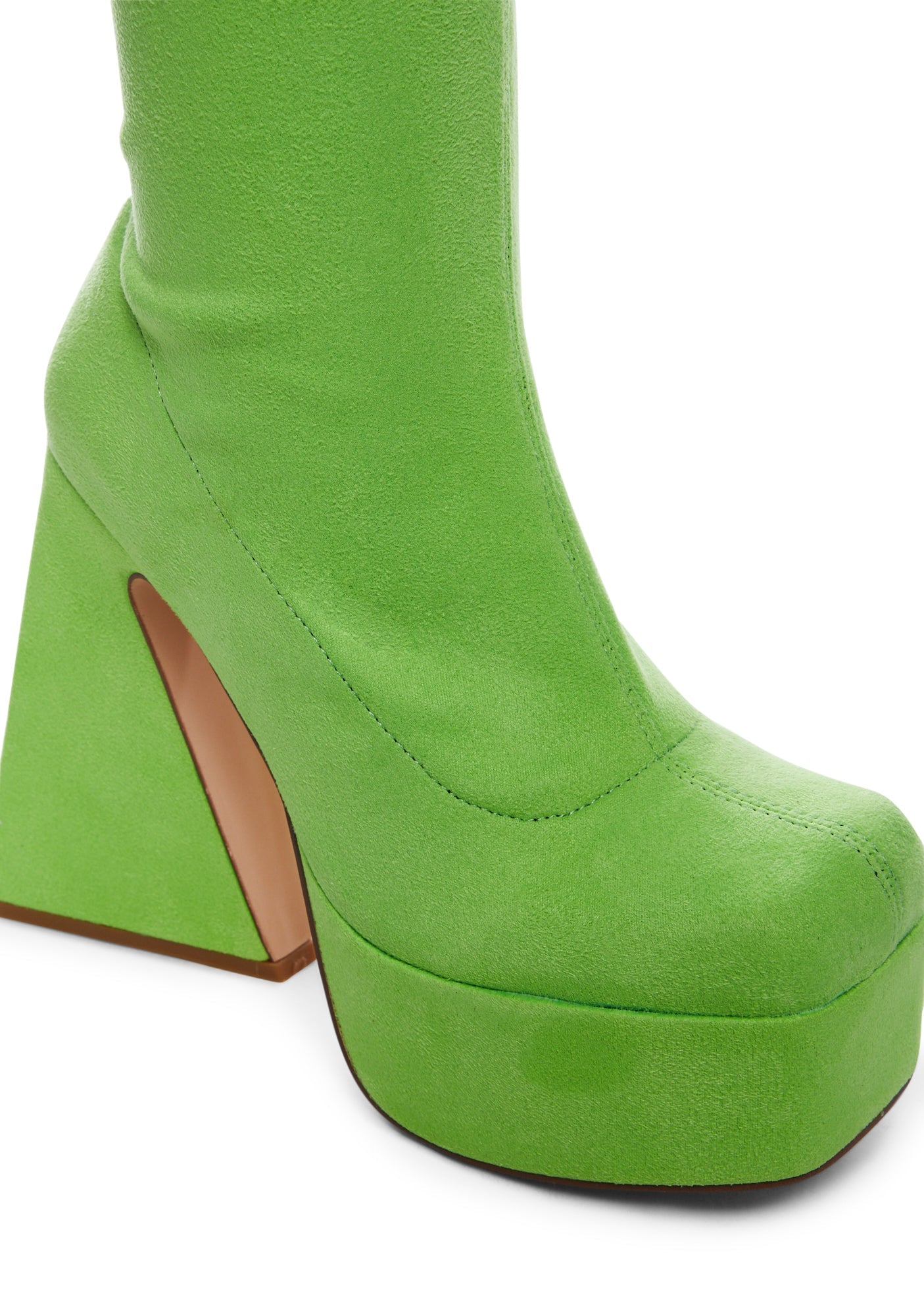 Lime Laskey Platform Boots