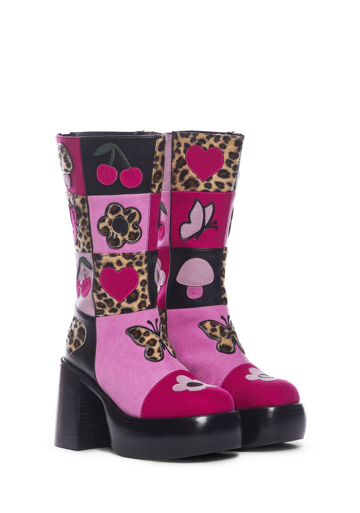 Wander Often Patchwork Boots
