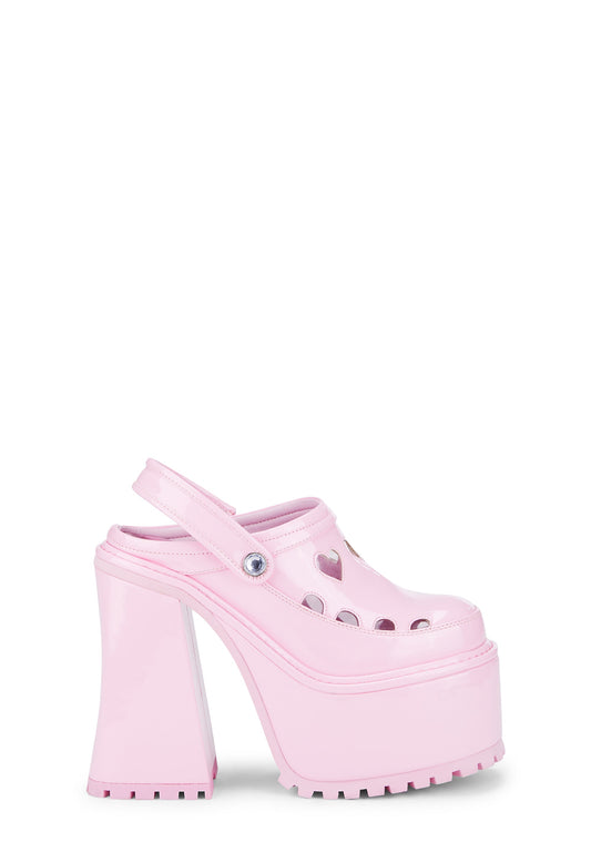Girly Cues Platform Clogs