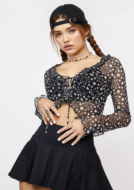 Marne Sheer Crop Top