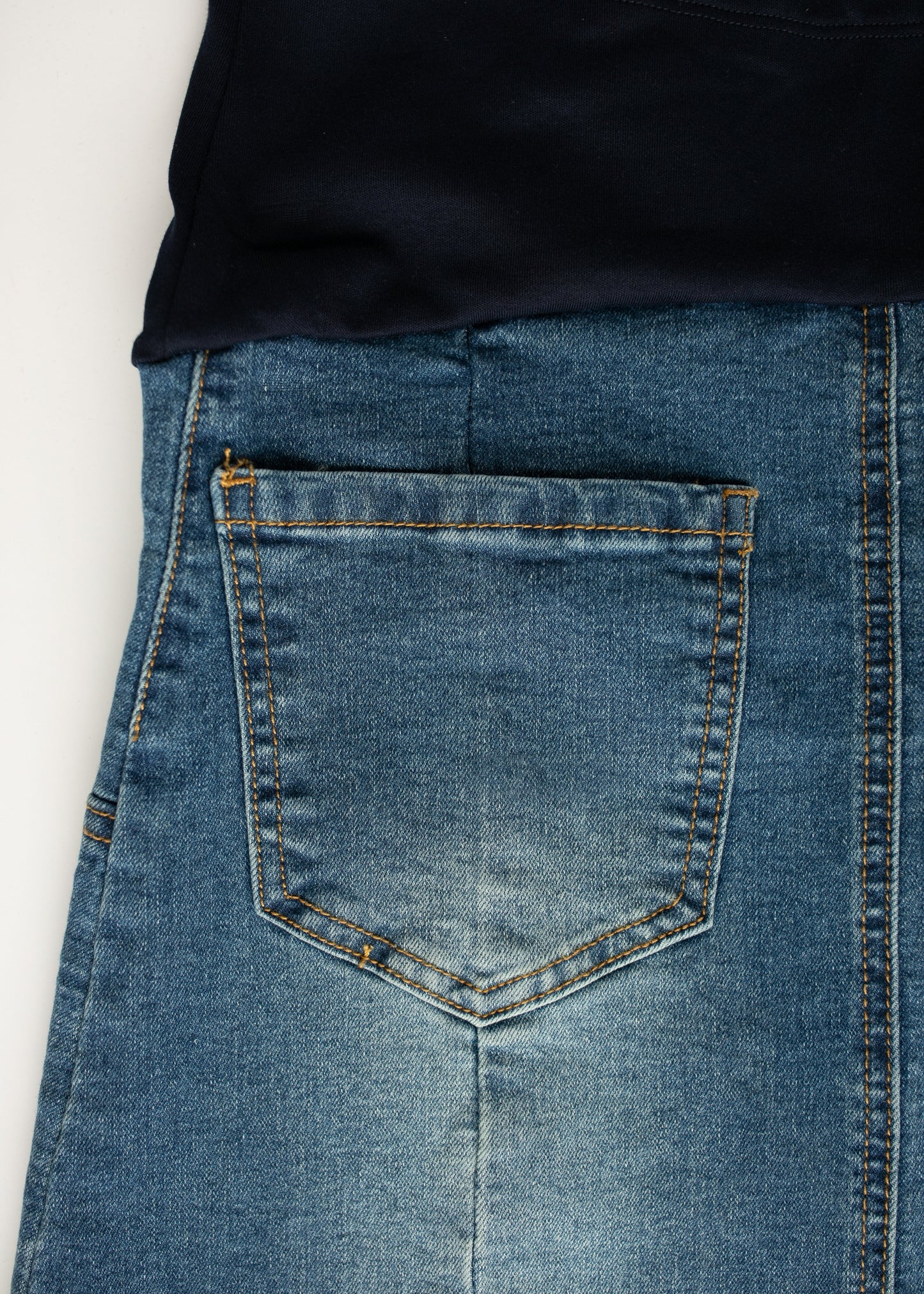 Shayla Maternity Denim Maxi Skirt