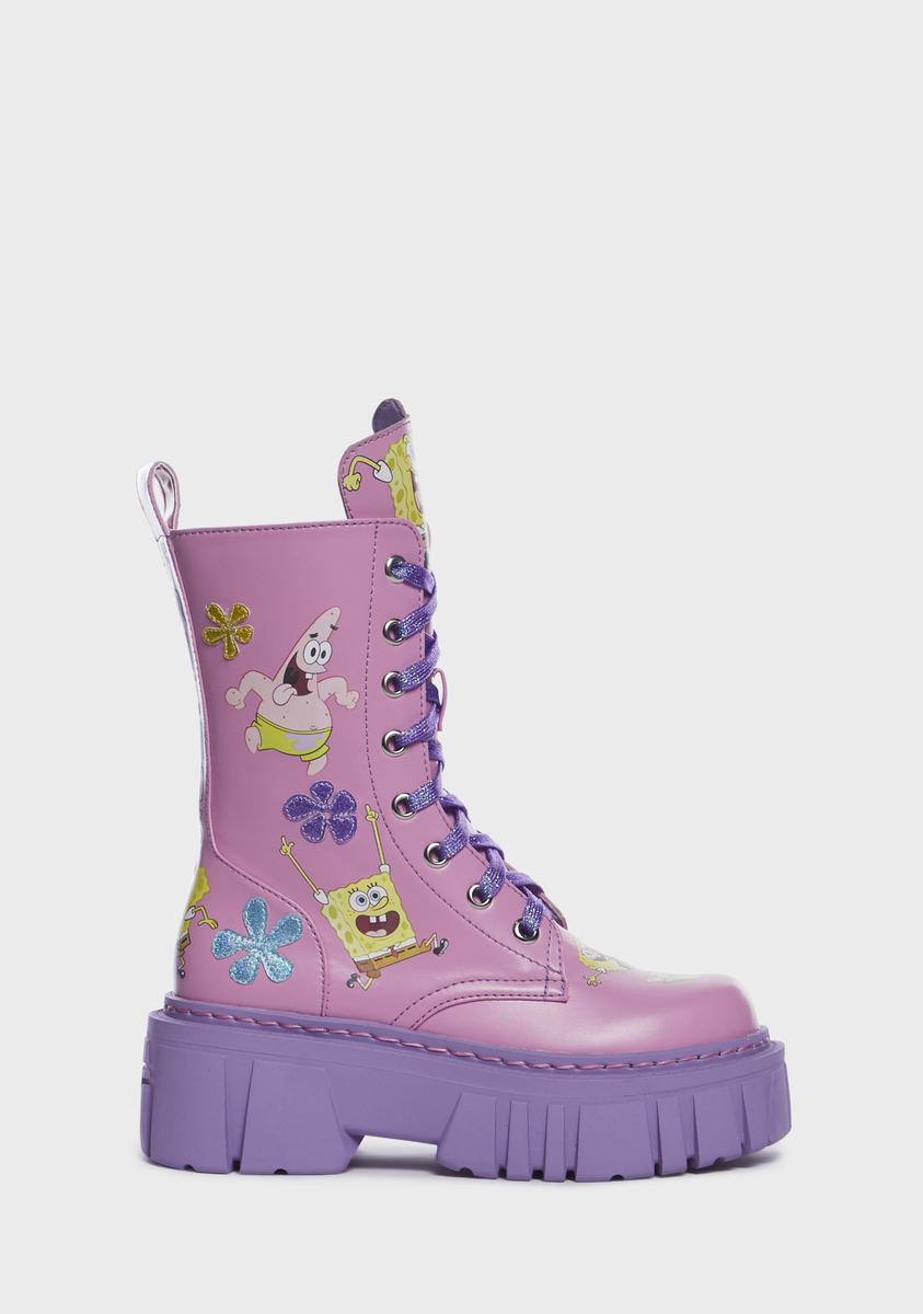 Bikini Bottom Besties Combat Boots