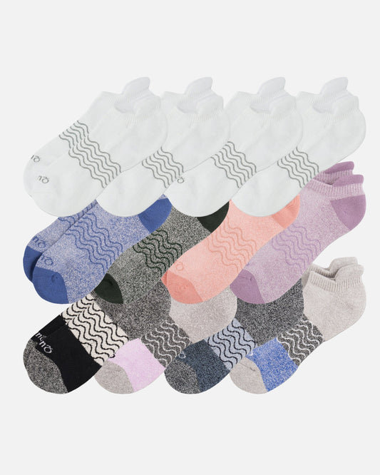 Everday Cotton Solid & Marl Ankle Socks (12-Pack)