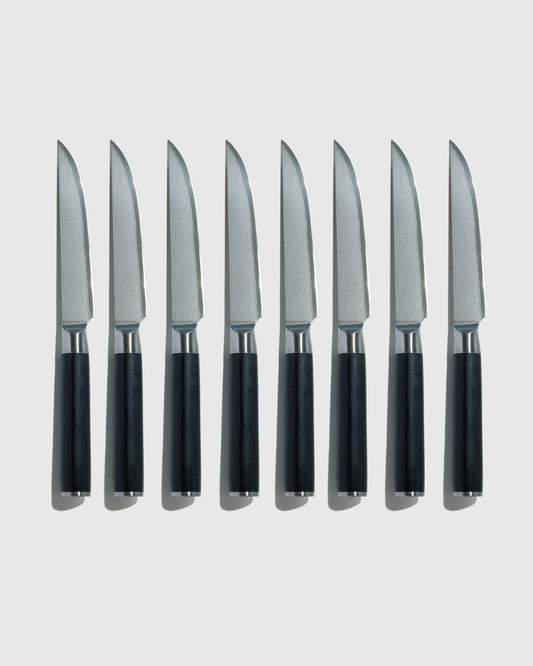 Essential Japanese Damascus Steel Steak Knife Set