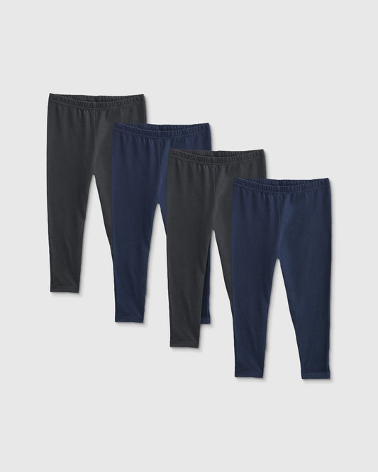Organic Cotton Leggings 4-Pack