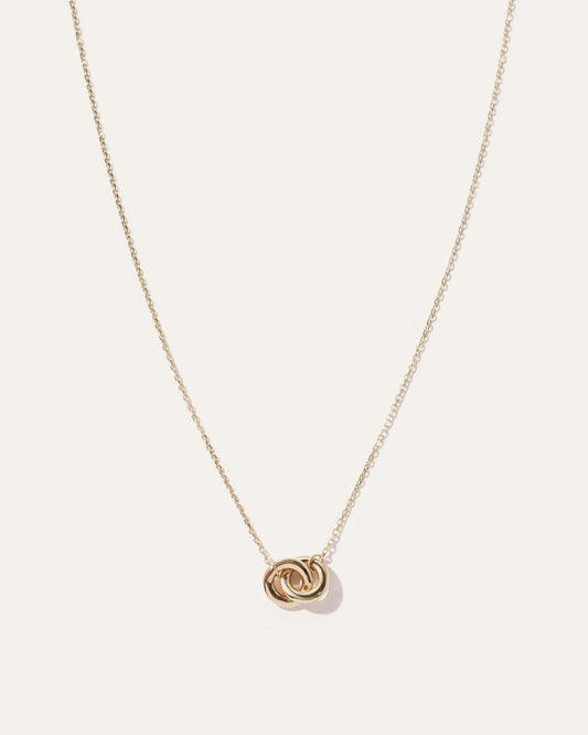 14k Gold Interlock Necklace