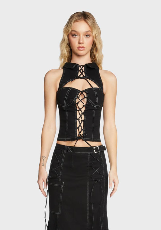Madeline Denim Top