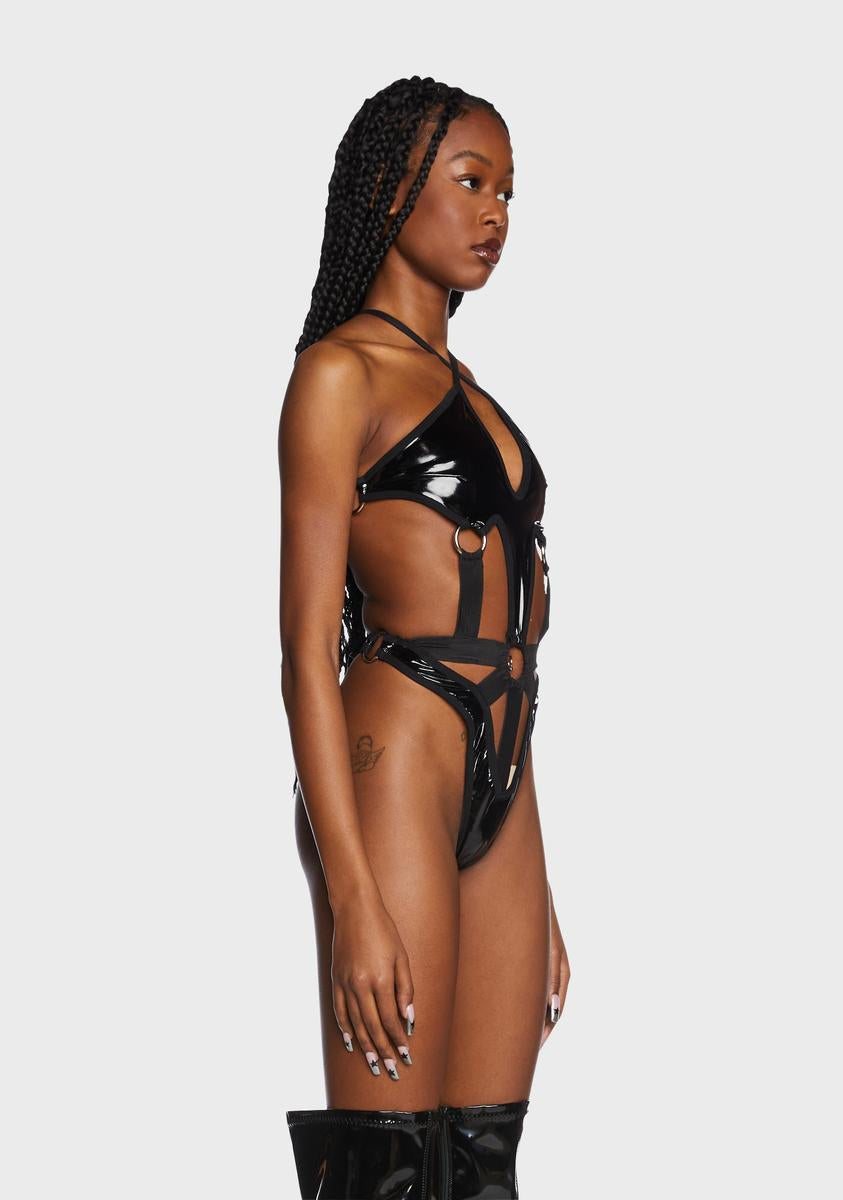 Black Witch Cut-Out Bodysuit