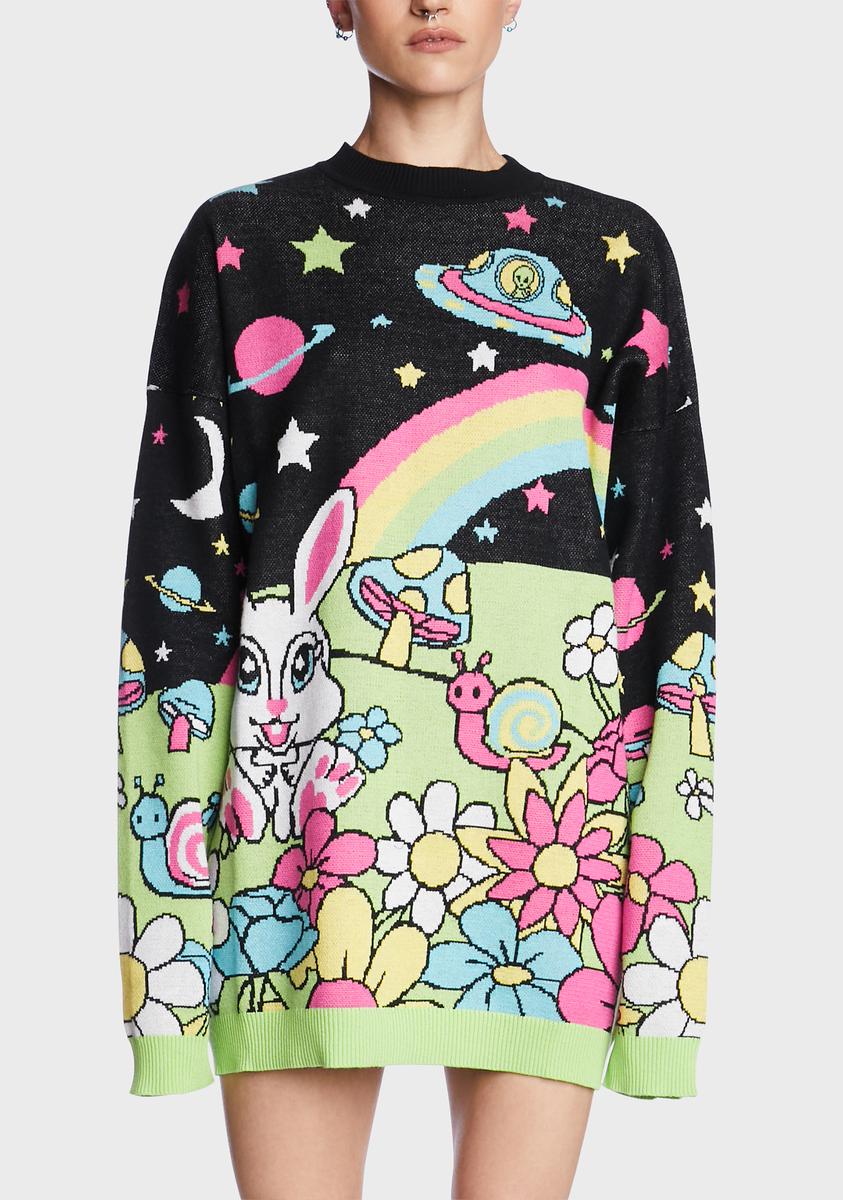 Happy Planet Intarsia Sweater
