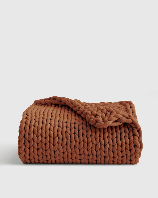 Chunky Knit Weighted Blanket