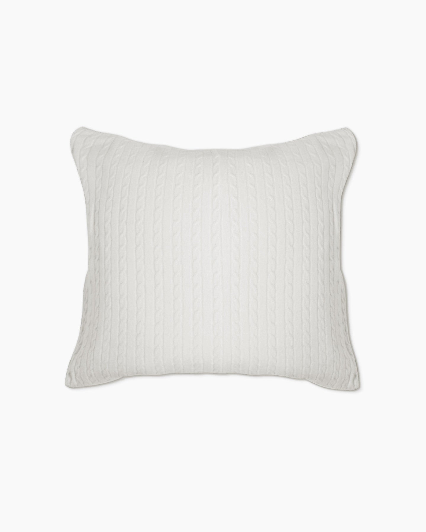 Cable Knit Cashmere Pillow Cover