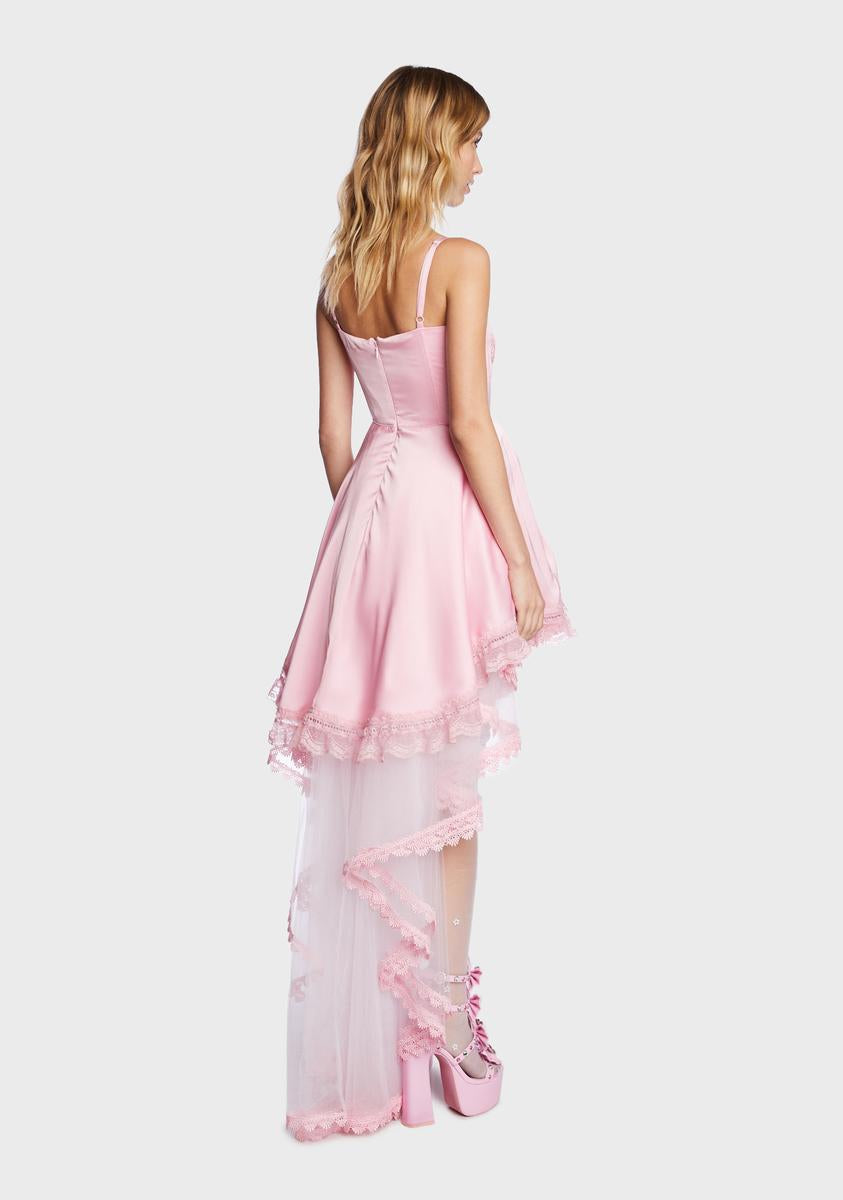 Pretty Charms High-Low Dress