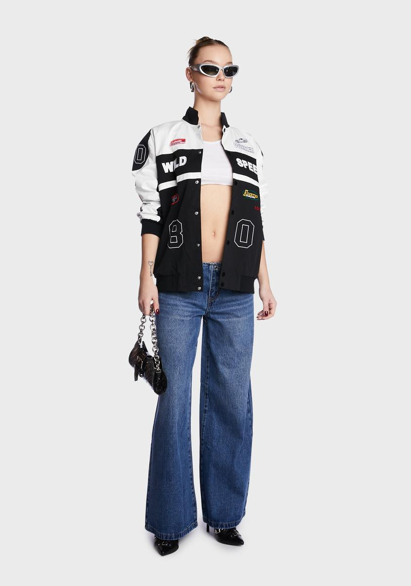 Low Rise Wide Jeans