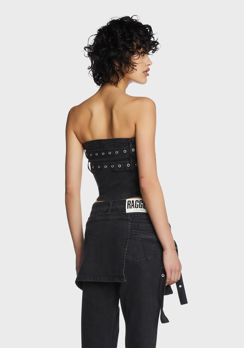 Denim Darkness Corset